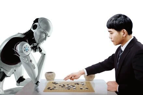 智能機器人“阿法狗”大戰韓國圍棋名將李世石.gif